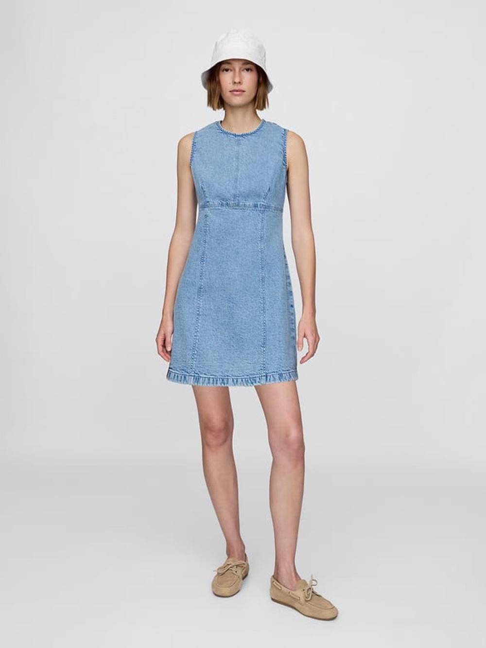 Gap Denim Mini Shift Dress , sz : small